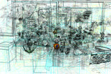 "Studio VII" process studies - Mounted C-Print 15"x22"
