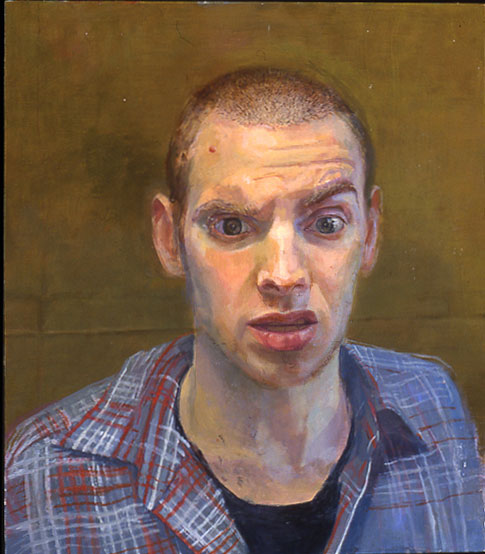 Self Portrait 1, framed, 15"x13"